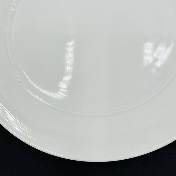 Rene Ozorio All White Aura 10.75" Banquet Rim Dinner Plate MINT - Picture 4 of 7